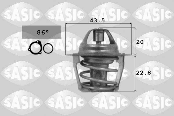 Sasic 9000106 - Termostato, Refrigerante www.autoricambi360.it