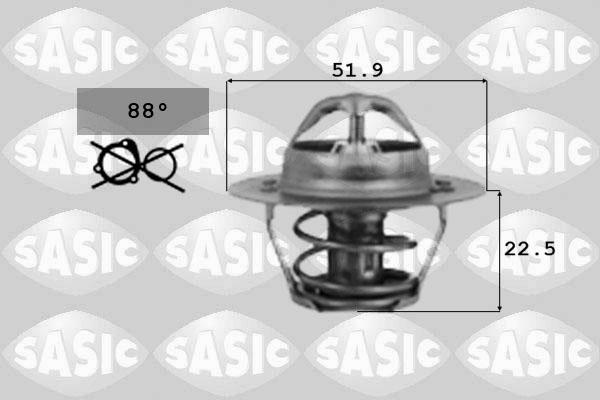 Sasic 9000124 - Termostato, Refrigerante www.autoricambi360.it