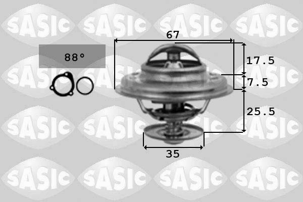 Sasic 9000335 - Termostato, Refrigerante www.autoricambi360.it