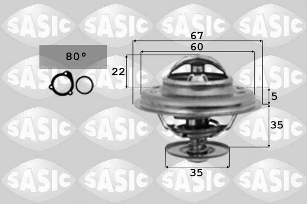 Sasic 9000337 - Termostato, Refrigerante www.autoricambi360.it