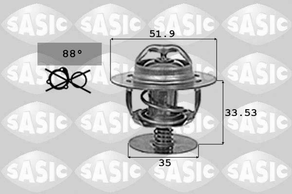 Sasic 9000719 - Termostato, Refrigerante www.autoricambi360.it