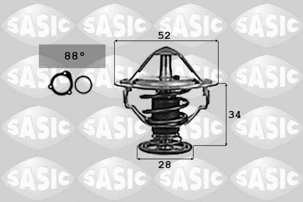 Sasic 9000714 - Termostato, Refrigerante www.autoricambi360.it