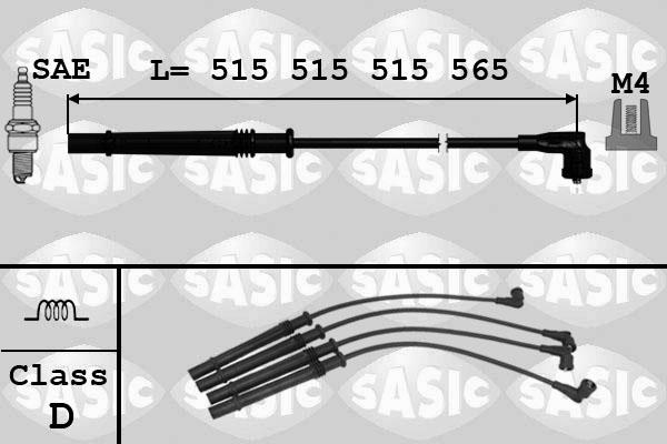Sasic 9284012 - Kit cavi accensione www.autoricambi360.it