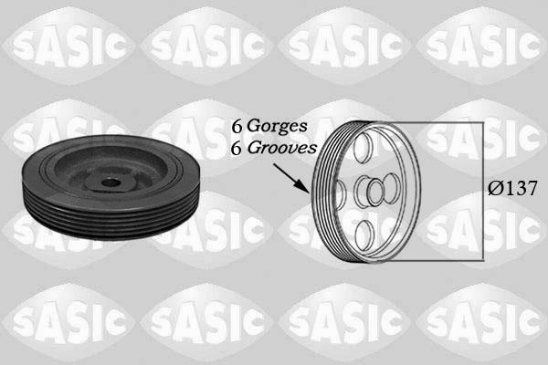 Sasic 4000703 - Puleggia cinghia, Albero a gomiti www.autoricambi360.it