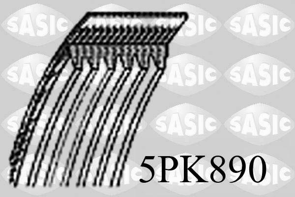 Sasic 5PK890 - Cinghia Poly-V www.autoricambi360.it