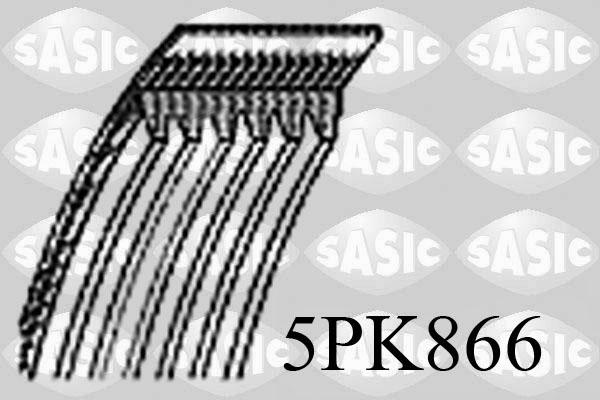 Sasic 5PK866 - Cinghia Poly-V www.autoricambi360.it