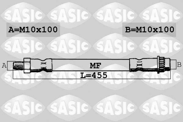 Sasic 6604012 - Flessibile del freno www.autoricambi360.it