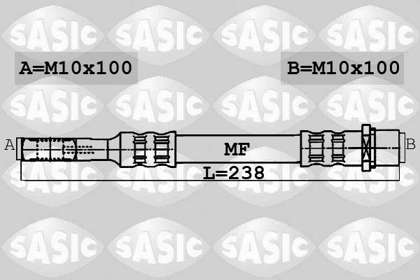 Sasic 6606202 - Flessibile del freno www.autoricambi360.it