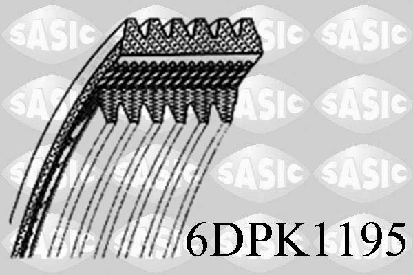 Sasic 6DPK1195 - Cinghia Poly-V www.autoricambi360.it