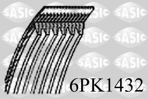 Sasic 6PK1432 - Cinghia Poly-V www.autoricambi360.it