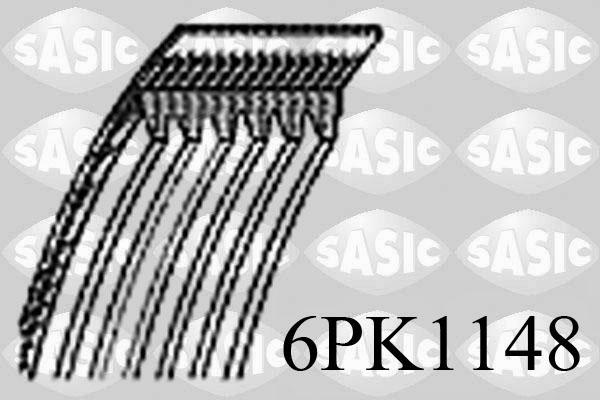 Sasic 6PK1148 - Cinghia Poly-V www.autoricambi360.it