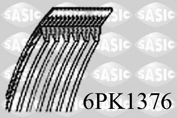Sasic 6PK1376 - Cinghia Poly-V www.autoricambi360.it