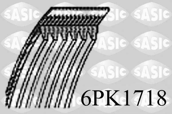 Sasic 6PK1718 - Cinghia Poly-V www.autoricambi360.it