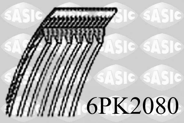 Sasic 6PK2080 - Cinghia Poly-V www.autoricambi360.it
