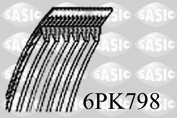 Sasic 6PK798 - Cinghia Poly-V www.autoricambi360.it