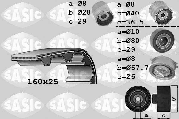 Sasic 1756059 - Kit cinghie dentate www.autoricambi360.it