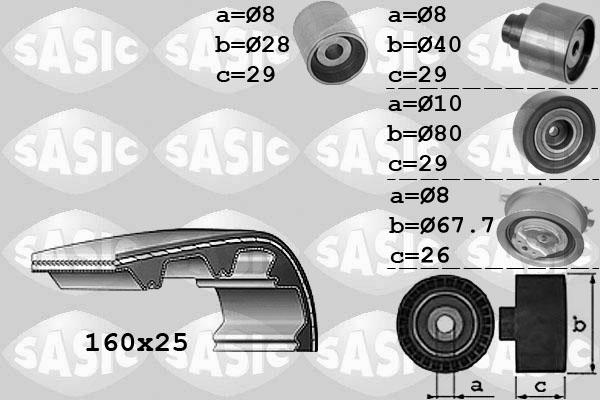 Sasic 1756068 - Kit cinghie dentate www.autoricambi360.it
