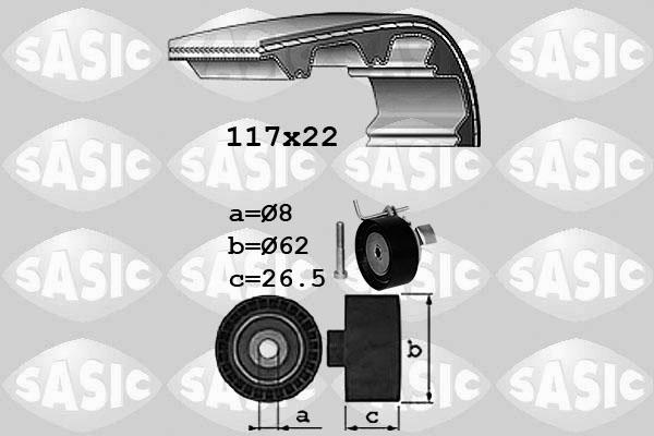 Sasic 1756080 - Kit cinghie dentate www.autoricambi360.it