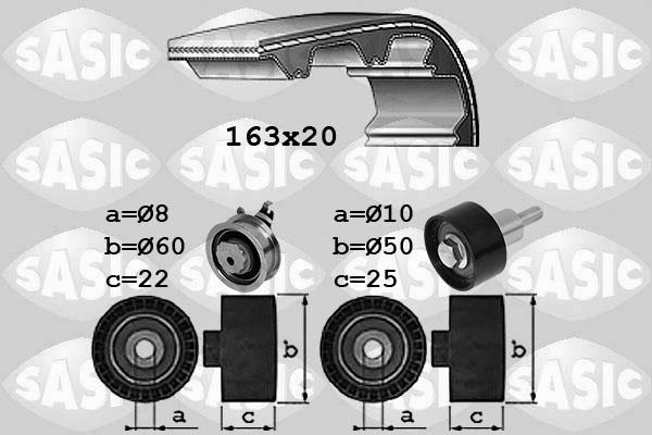 Sasic 1756081 - Kit cinghie dentate www.autoricambi360.it