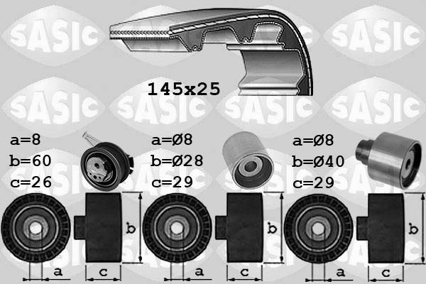Sasic 1756087 - Kit cinghie dentate www.autoricambi360.it