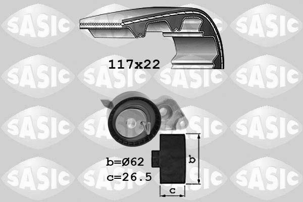 Sasic 1756034 - Kit cinghie dentate www.autoricambi360.it