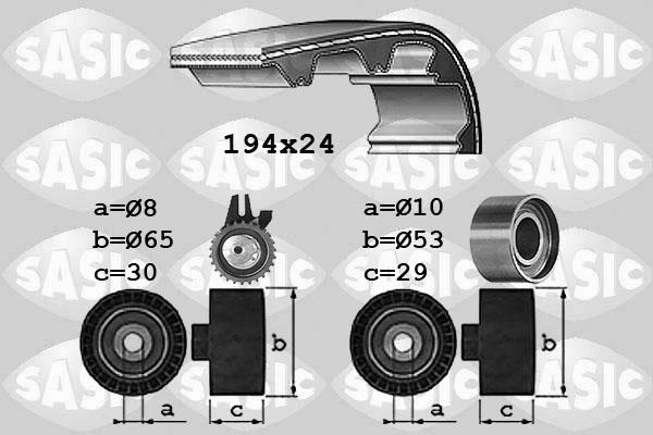 Sasic 1756027 - Kit cinghie dentate www.autoricambi360.it