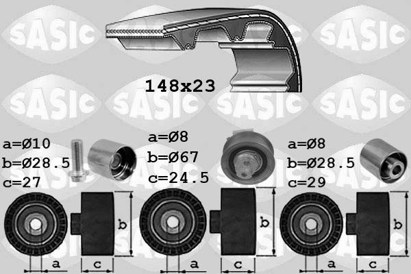 Sasic 1756074 - Kit cinghie dentate www.autoricambi360.it