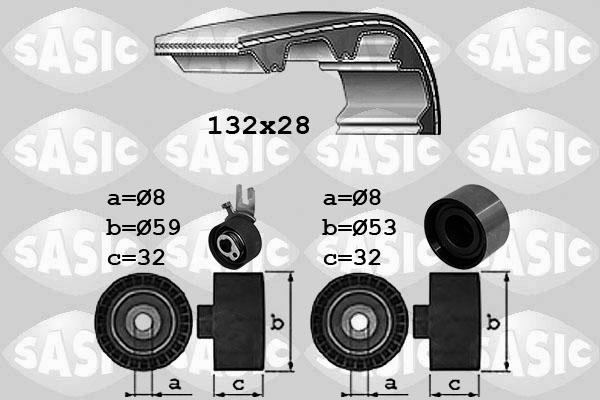 Sasic 1756078 - Kit cinghie dentate www.autoricambi360.it