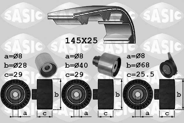 Sasic 1756073 - Kit cinghie dentate www.autoricambi360.it