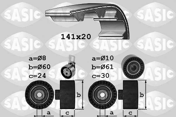 Sasic 1750044 - Kit cinghie dentate www.autoricambi360.it