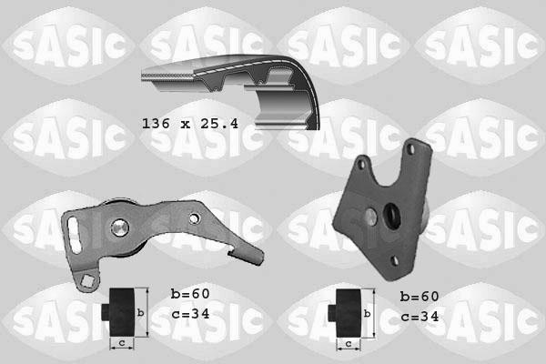 Sasic 1750003 - Kit cinghie dentate www.autoricambi360.it