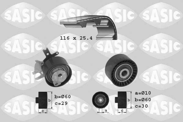 Sasic 1750014 - Kit cinghie dentate www.autoricambi360.it