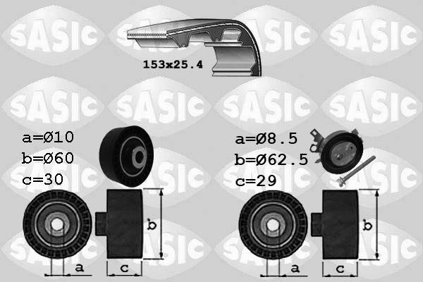 Sasic 1750029 - Kit cinghie dentate www.autoricambi360.it