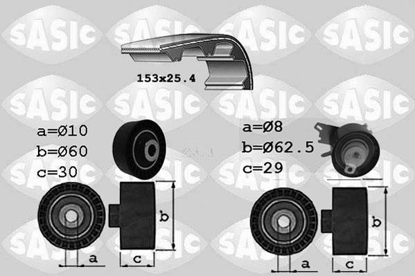 Sasic 1750028 - Kit cinghie dentate www.autoricambi360.it