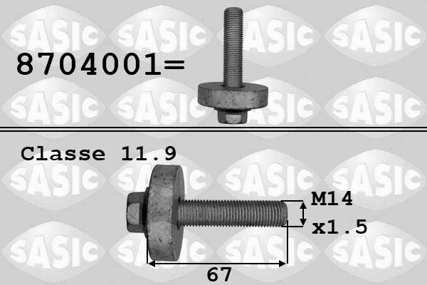 Sasic 8704001 - Bullone puleggia www.autoricambi360.it