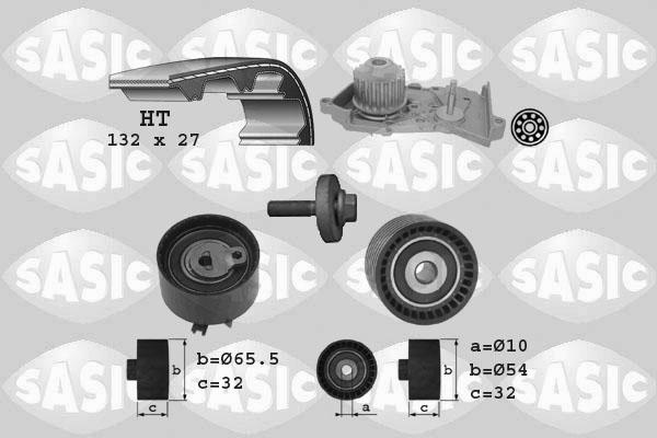 Sasic 3904036 - Pompa acqua + Kit cinghie dentate www.autoricambi360.it