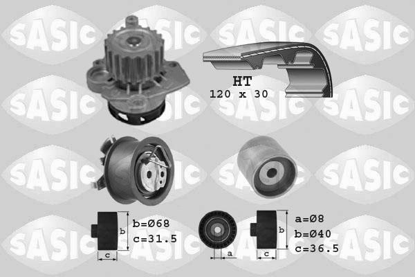 Sasic 3906003 - Pompa acqua + Kit cinghie dentate www.autoricambi360.it