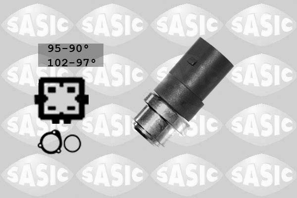 Sasic 3806023 - Termocontatto, Ventola radiatore www.autoricambi360.it