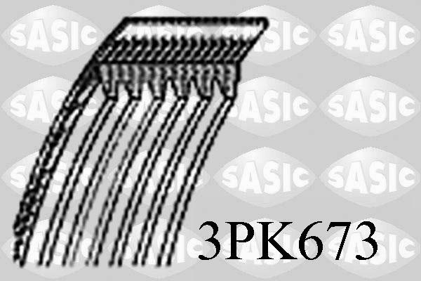 Sasic 3PK673 - Cinghia Poly-V www.autoricambi360.it