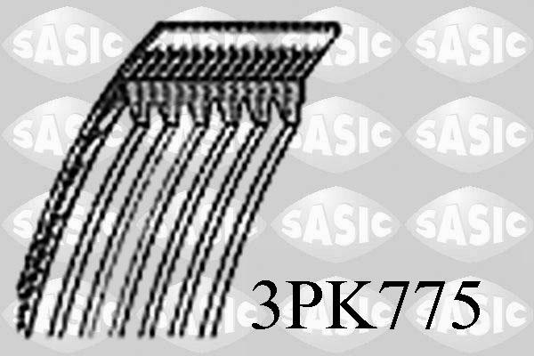 Sasic 3PK775 - Cinghia Poly-V www.autoricambi360.it