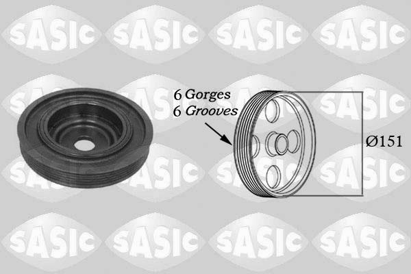 Sasic 2154008 - Puleggia cinghia, Albero a gomiti www.autoricambi360.it