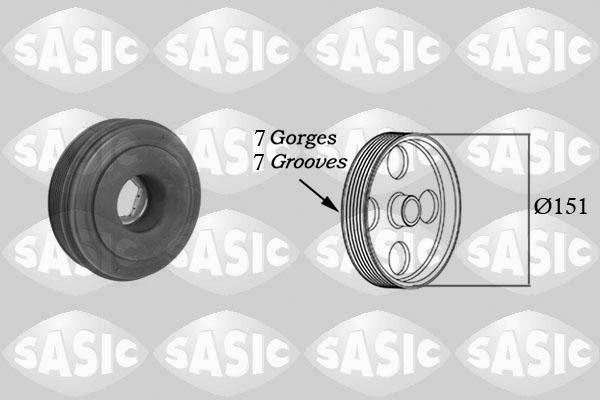 Sasic 2154021 - Puleggia cinghia, Albero a gomiti www.autoricambi360.it