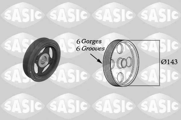 Sasic 2154023 - Puleggia cinghia, Albero a gomiti www.autoricambi360.it