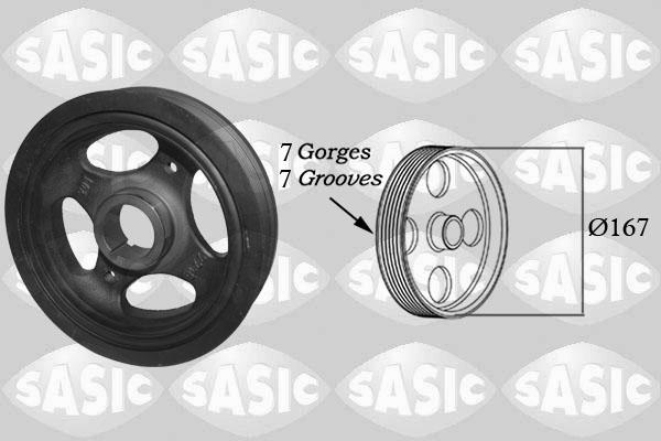 Sasic 2156087 - Puleggia cinghia, Albero a gomiti www.autoricambi360.it