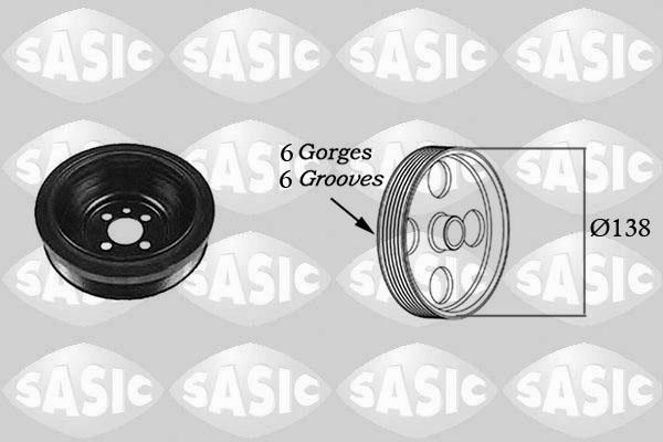 Sasic 2156021 - Puleggia cinghia, Albero a gomiti www.autoricambi360.it