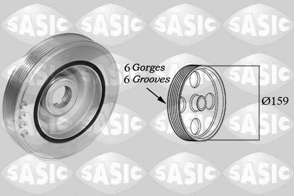 Sasic 2150080 - Puleggia cinghia, Albero a gomiti www.autoricambi360.it