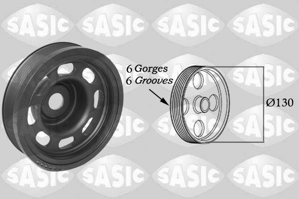 Sasic 2150075 - Puleggia cinghia, Albero a gomiti www.autoricambi360.it