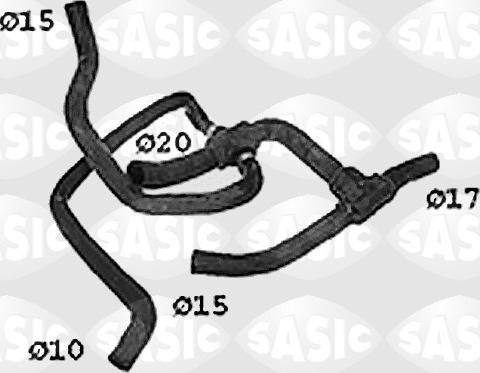 Sasic SWH4171 - Flessibile radiatore www.autoricambi360.it