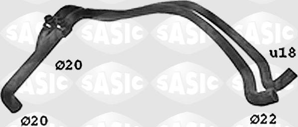 Sasic SWH4249 - Flessibile radiatore www.autoricambi360.it