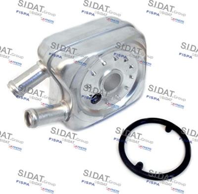 Sidat 590002 - Radiatore olio, Olio motore www.autoricambi360.it